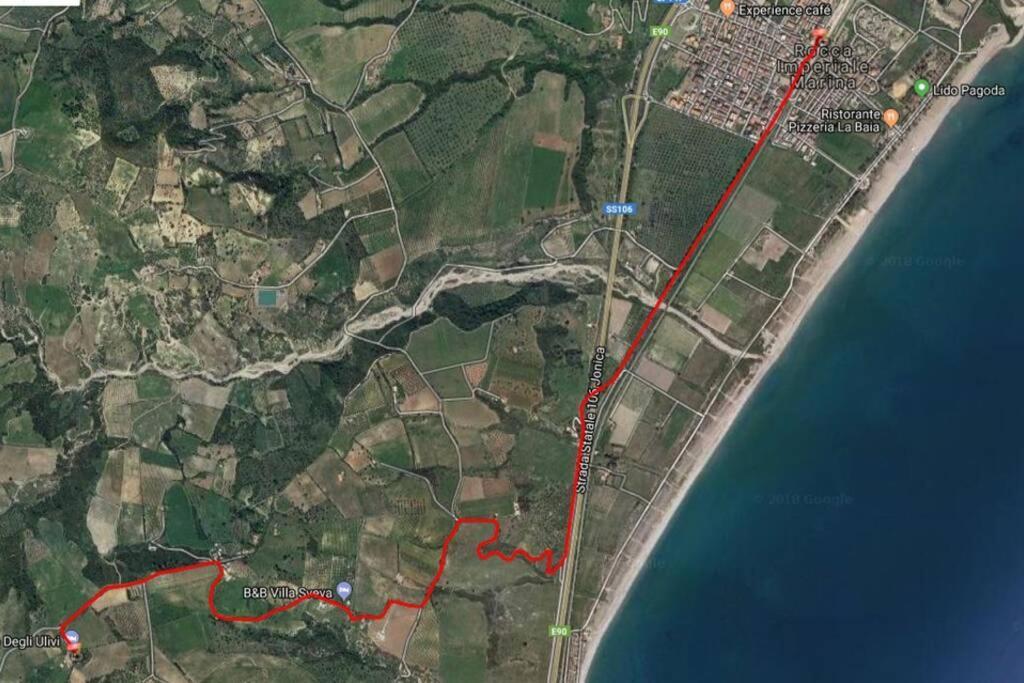 Una Finestra sul Mare Rocca Imperiale Esterno foto